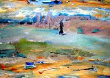 Lone Woman, Persepolis, Iran